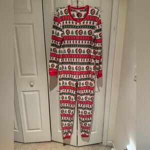 Never worn Buc-ees adult holiday onesie